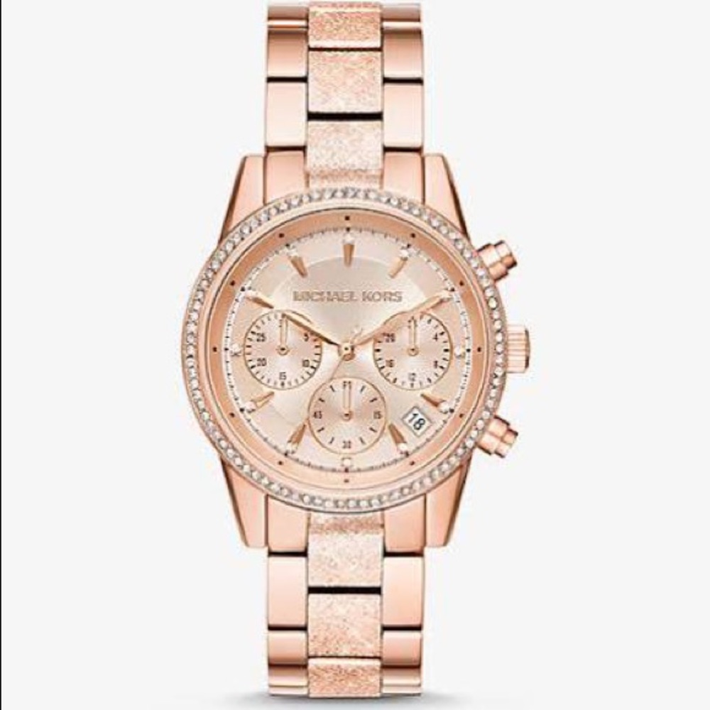 Michael Kors Ritz Chronograph Rose Gold Watch